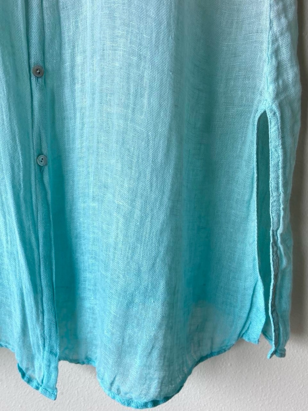 Eileen Fisher 100% Linen Button Down
Ombre Dip Dye Tunic - Picture 3 of 8